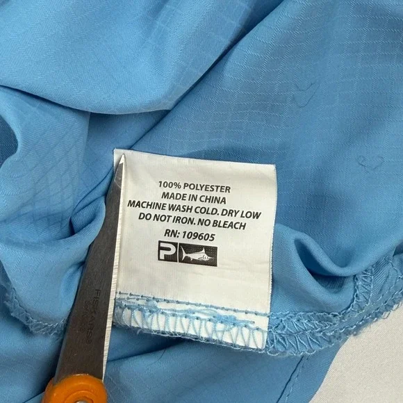 Pelagic Eclipse Guide Shirt Mens Large Vented Fishing High Performance Blue - Picture 13 of 13